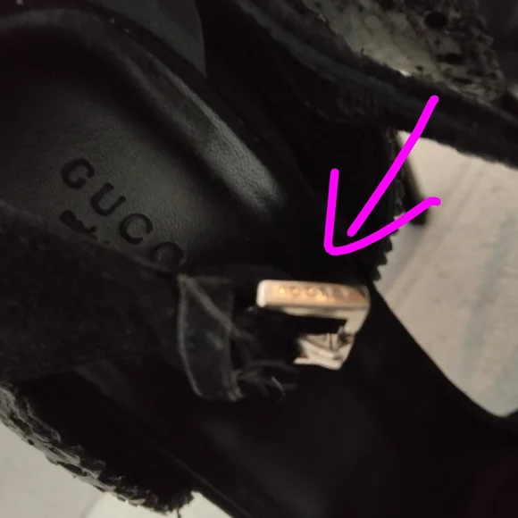 Gucci Black and Silver Women's Shoes - Picture 9 of 15